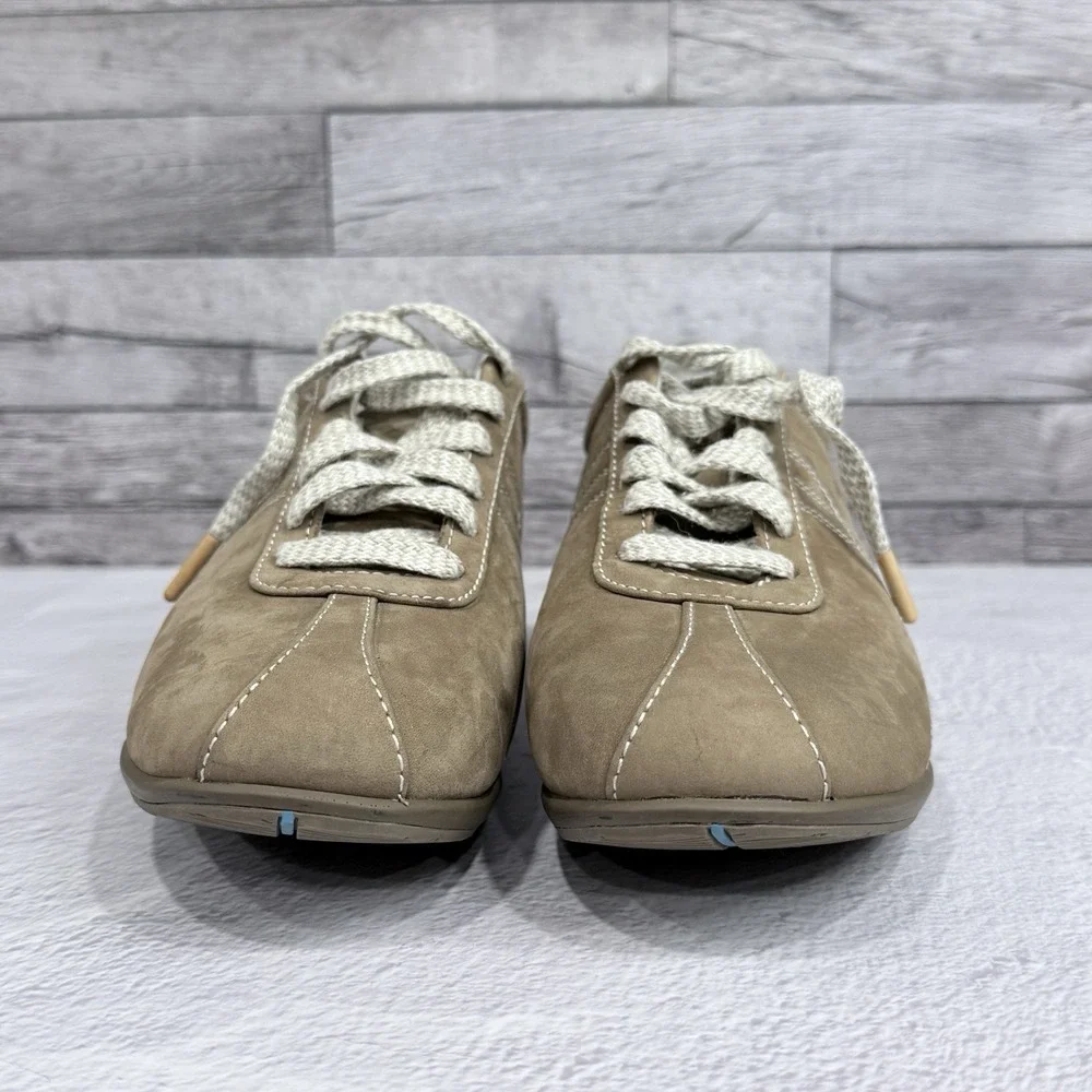 Softwalk‎ Health Guide Womens Taupe Brown Nubuck Leather Walking Sneakers Shoes